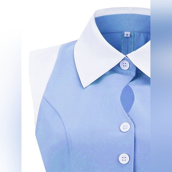 Light Blue Cinderella Style 1950S Dress With - Picture 7 of 9